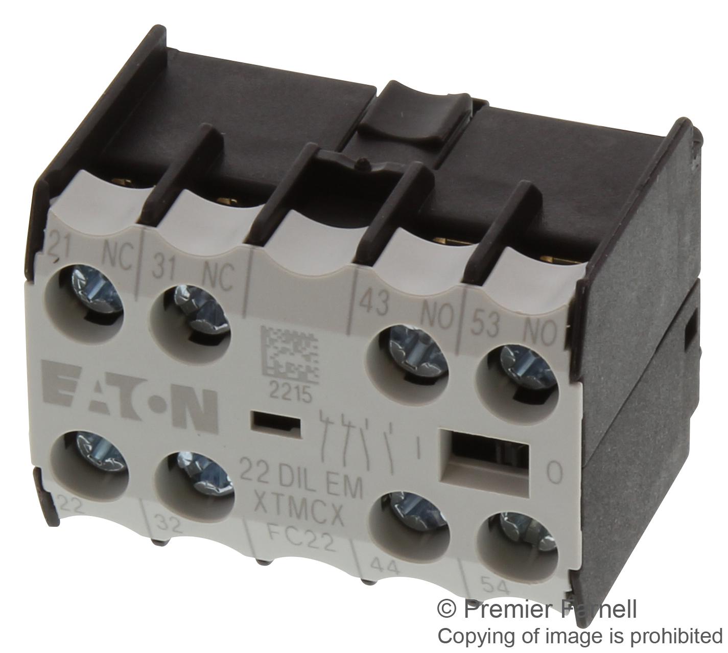 22DILEM CONTACT BLOCK, 2NO/2NC EATON MOELLER