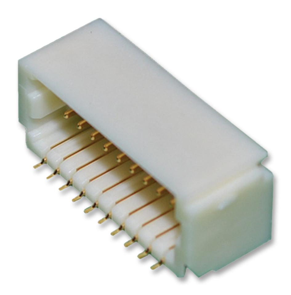 SM20B-SRDS-G-TF(LF)(SN) CONNECTOR, HEADER, 20POS, 2ROW, 1MM JST (JAPAN SOLDERLESS TERMINALS)