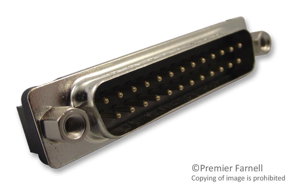 L717TSBH25POL2RM8 CONNECTOR, D SUB, PLUG, 25POS AMPHENOL ICC