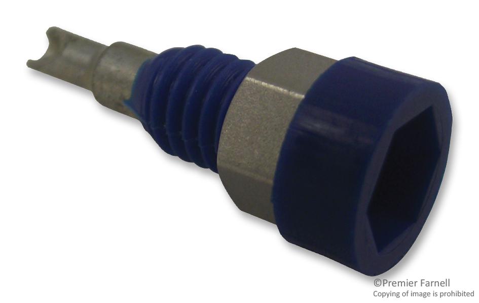 R921923000 BANANA JACK, 2MM, 10A, SOLDER, BLUE RADIALL