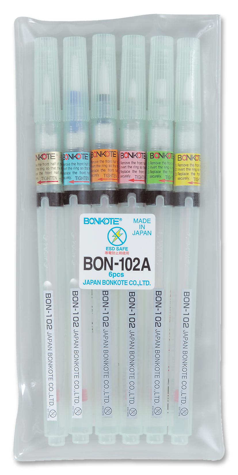 BON-102A KIT, FLUX PEN, 6 PIECES BONKOTE