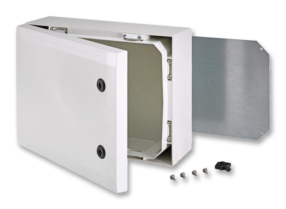 ARCA 304015 ENCLOSURE, CABINET, POLYCARBONATE, GREY FIBOX