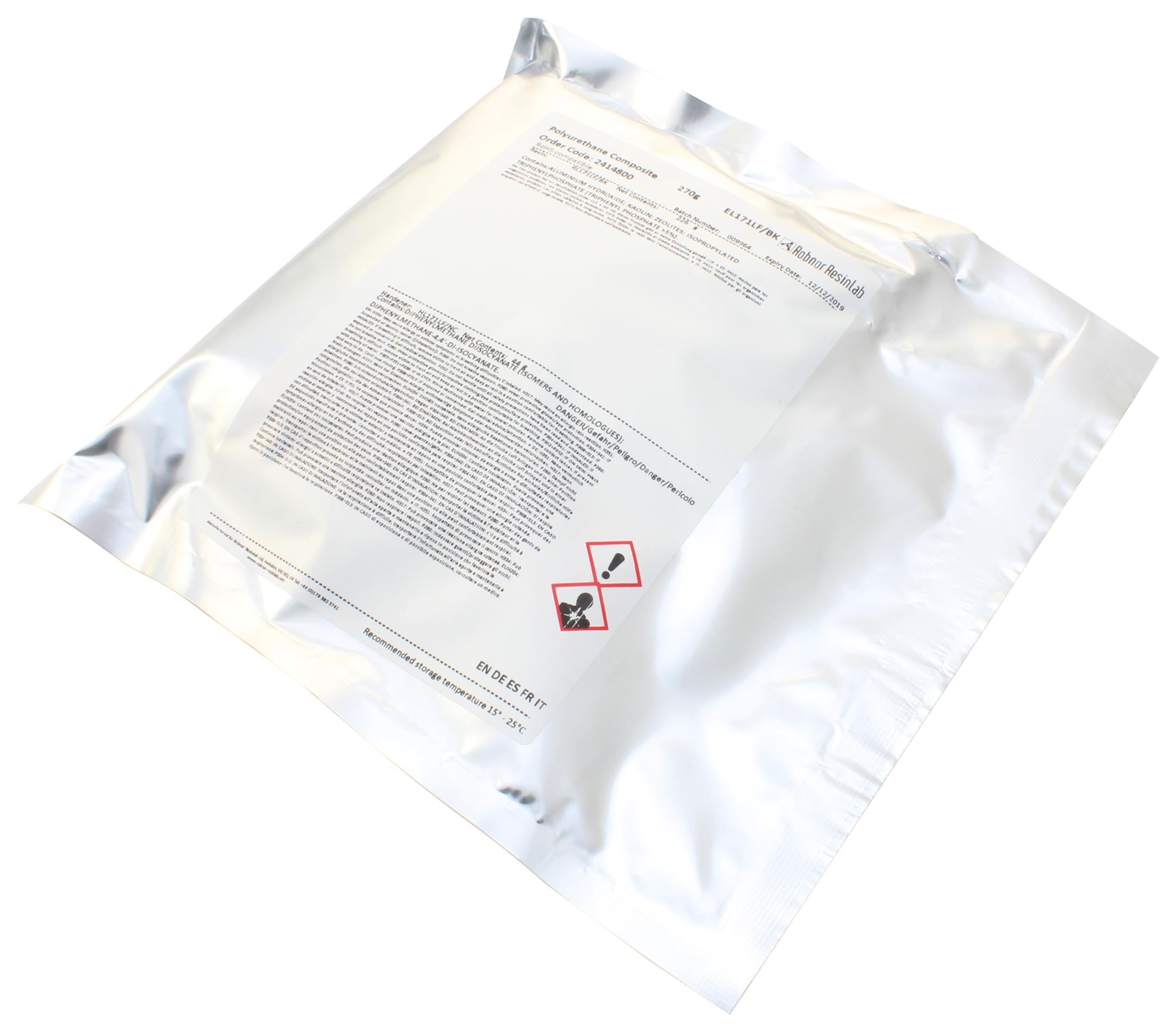 EL171LF/BK/270 POLYURETHANE, BLACK, TWIN PACK, 270G ROBNOR