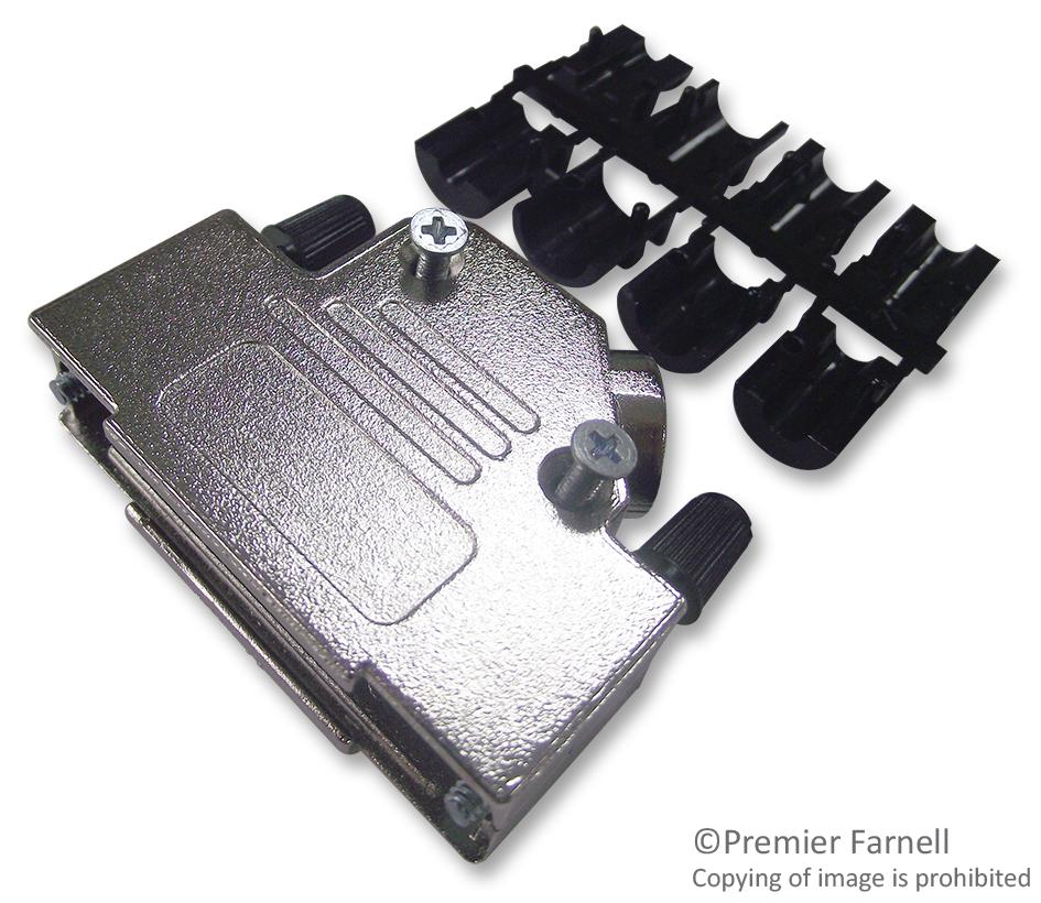 DVZK25-K D SUB BACKSHELL, SHIELDED, SIZE DB, ZINC OSSI