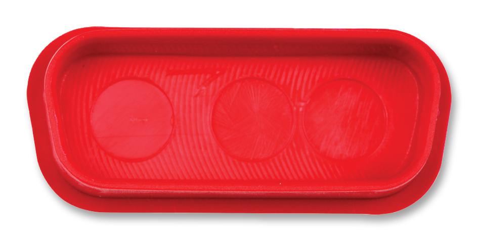 172704-0085 DUST CAP, D SUB, SIZE DA, RED MOLEX / FCT