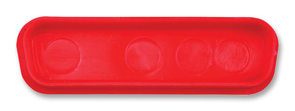 172704-0087 DUST CAP, D SUB, SIZE DB, RED MOLEX / FCT