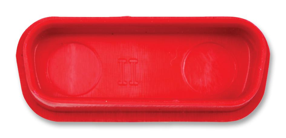 172704-0086 DUST CAP, D SUB, SIZE DA, RED MOLEX / FCT