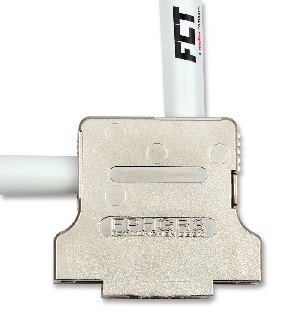 172704-0119 D-SUB BACKSHELL, DB, 180°, PLASTIC BODY MOLEX / FCT