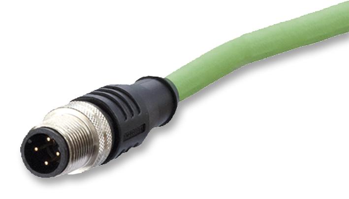 142M1D10100 SENSOR CABLE, M12 PLUG-FREE END, 10M METZ CONNECT