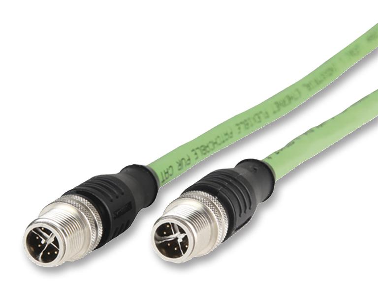 142M2X11100 SENSOR CABLE, M12 PLUG 8POS-PLUG, 10M METZ CONNECT