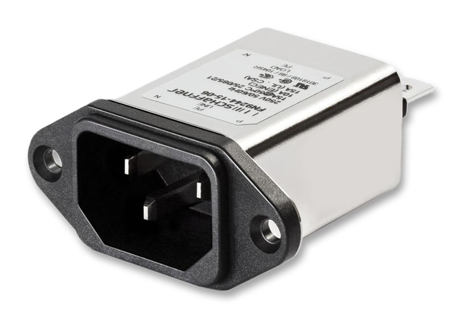 FN9244-3-06 IEC C14 INLET FILTER 3A HIGH PERFORMANCE SCHAFFNER