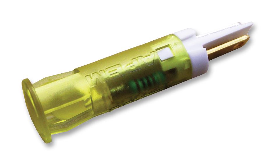 QS81XXY12 INDICATOR, LED PANEL MNT, 8MM, YELLOW APEM
