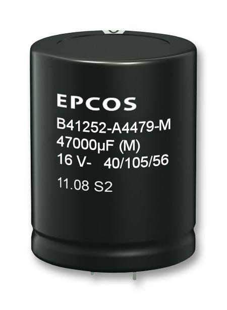 B41252A7478M000 CAP, 4700µF, 35V, ALU ELEC, SNAP-IN EPCOS