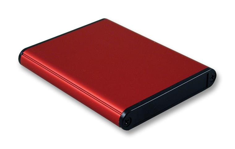 1455A802RD PCB BOX ENCLOSURE, ALUM, RED HAMMOND
