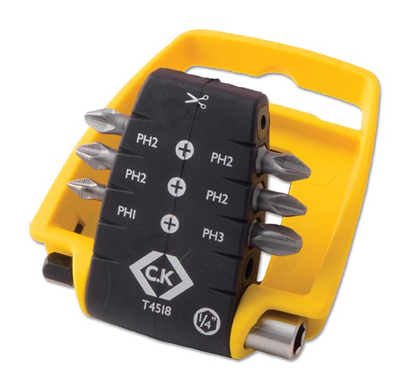 T4518 SCREWDRIVER BIT SET, 7PCS CK TOOLS