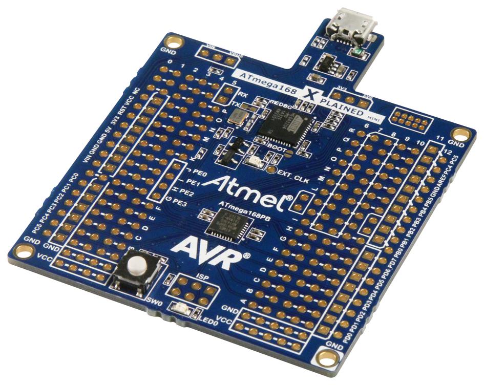 ATMEGA168PB-XMINI EVALUATION BOARD, XPLAINED MINI MCU MICROCHIP