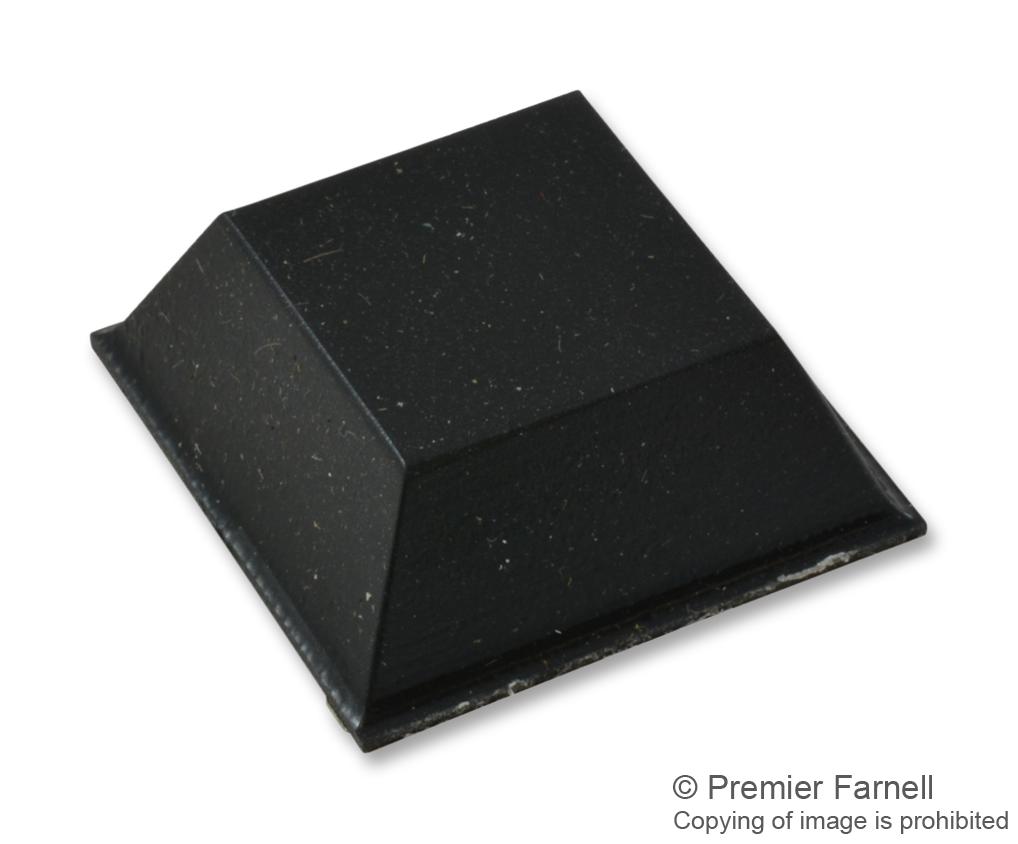 F3599 RUBBER FOOT, POLYURETHANE, 7.62MM, BLACK BUD INDUSTRIES