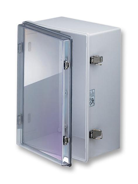 NBA10176 ENCLOSURE, WALL MNT, HINGED DOOR, ABS/PC BUD INDUSTRIES