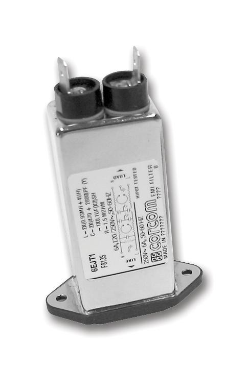 15EJT1 FILTER, EMI, 15A, 430UA, 250VAC CORCOM - TE CONNECTIVITY