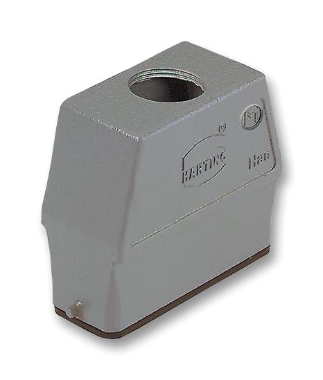 19 20 016 0446 HOOD, 16A, TOP ENTRY, ALUMINIUM HARTING