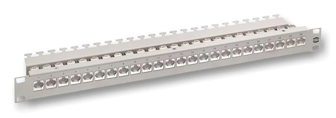20 82 405 0001 MODULAR PATCH PANEL, 19", 24PORT, CAT6A HARTING