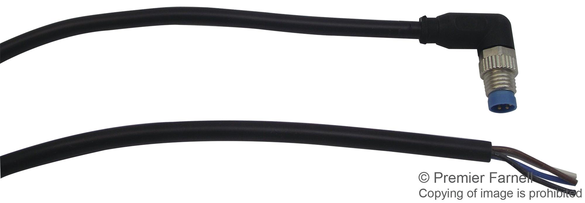 1-2273010-1 SENSOR CORD, 4P, M8 PLUG-FREE END, 1.5M TE CONNECTIVITY