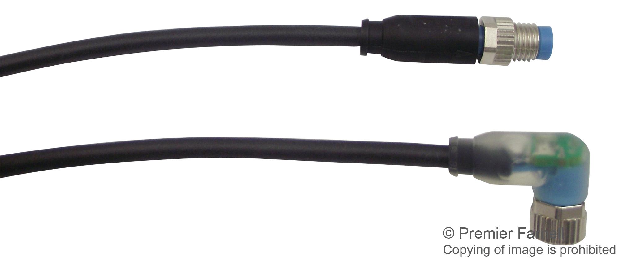 2273124-4 SENSOR CORD, 3P, M8 RCPT-PLUG, 1.5M TE CONNECTIVITY