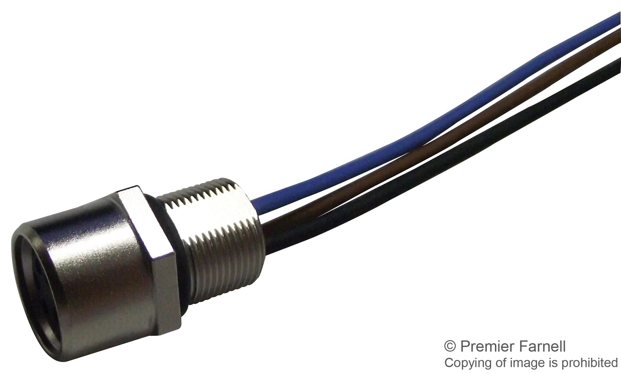 2120959-1 SENSOR CONNECTOR, M8, RCPT, 3POS, PANEL TE CONNECTIVITY