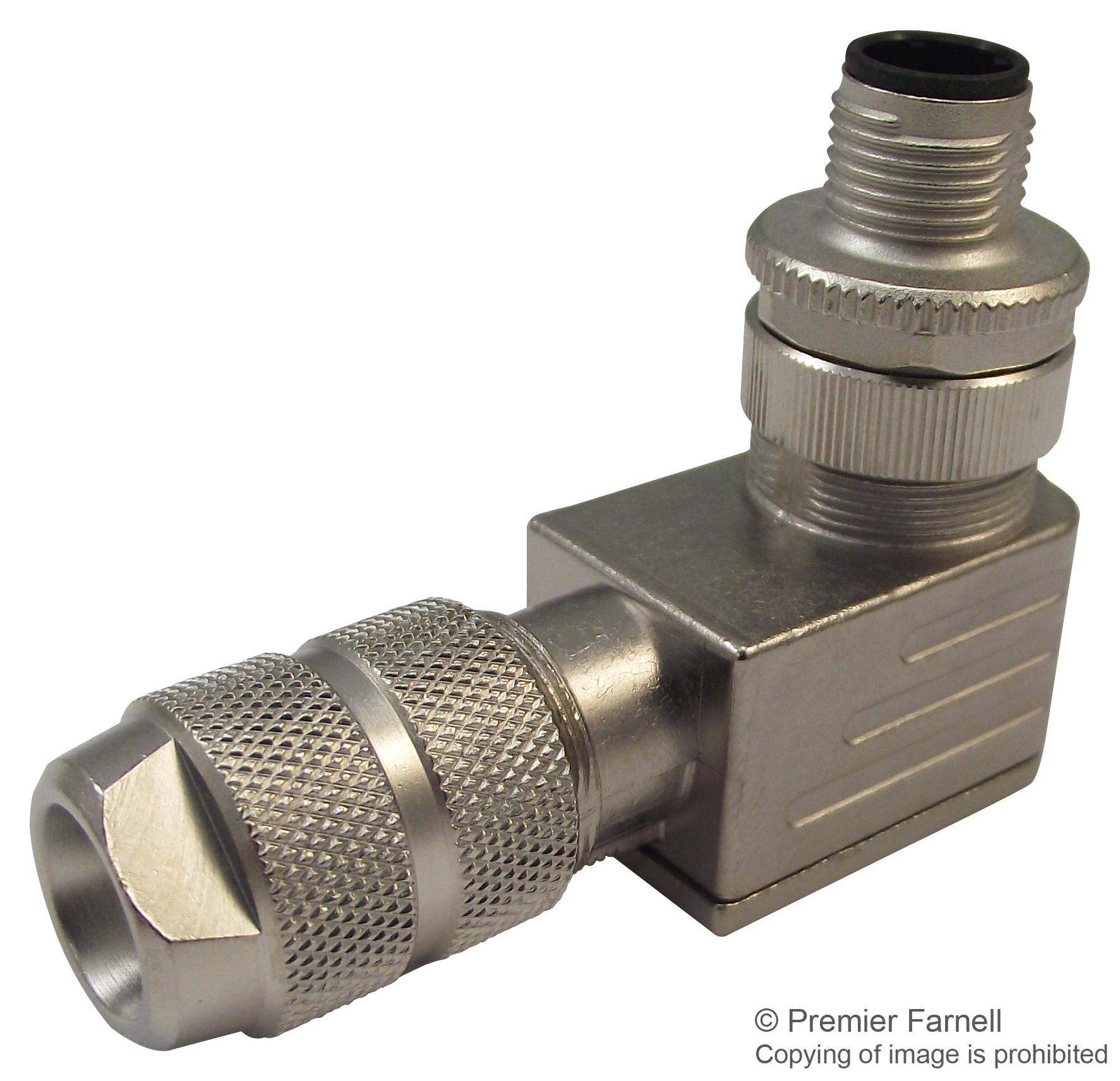 T4113011051-000 SENSOR CONNECTOR, M12, PLUG, 5POS TE CONNECTIVITY