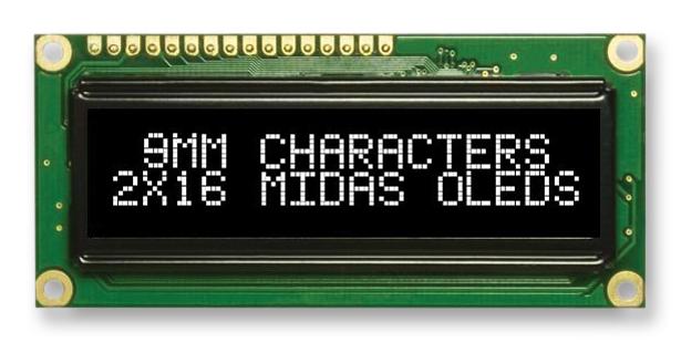 MCOB21609AV-EWP OLED DISPLAY, WHITE, 100.22MM MIDAS