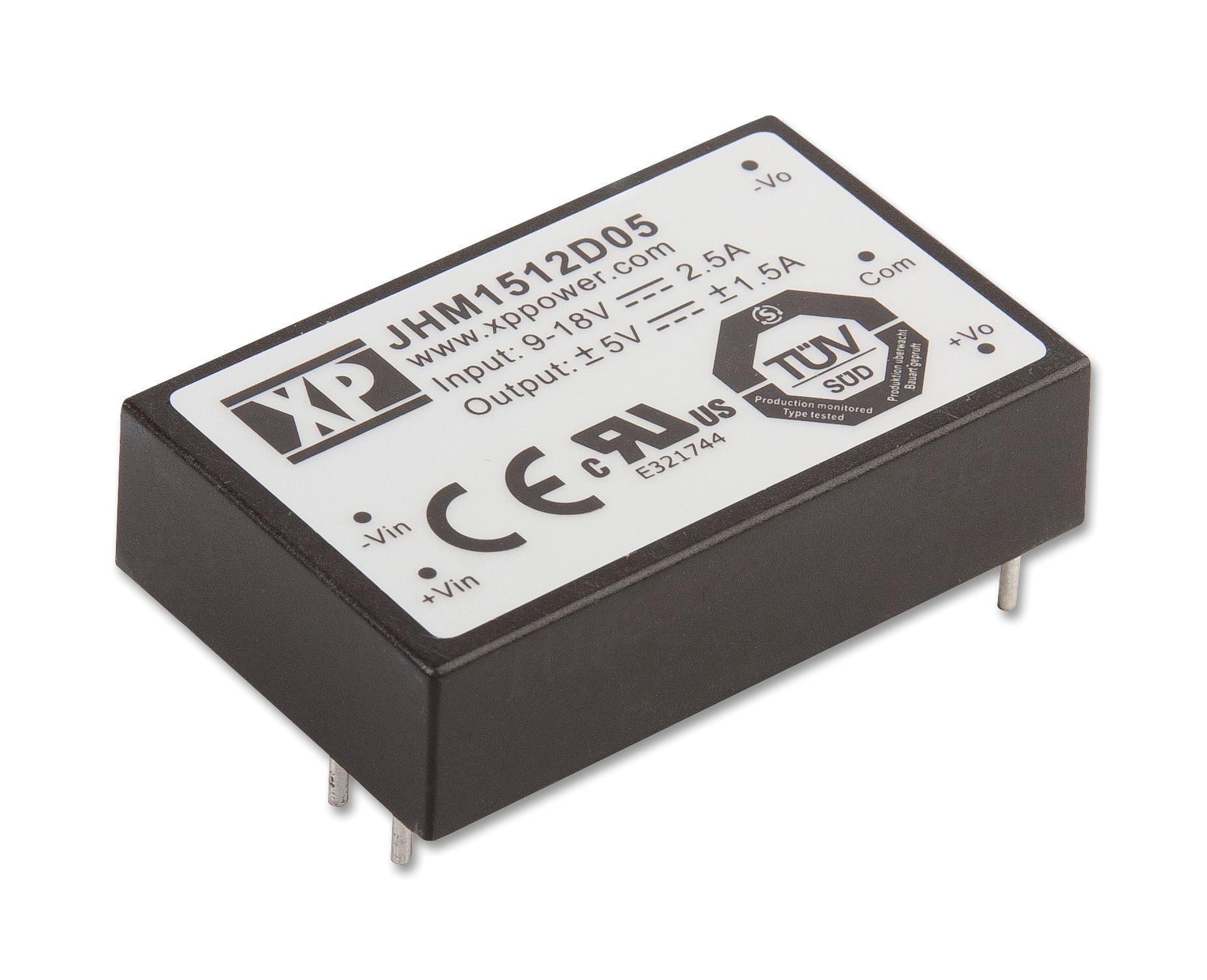 JHM1524S05 DC-DC CONV, MEDICAL, 5V, 3A, DIP XP POWER