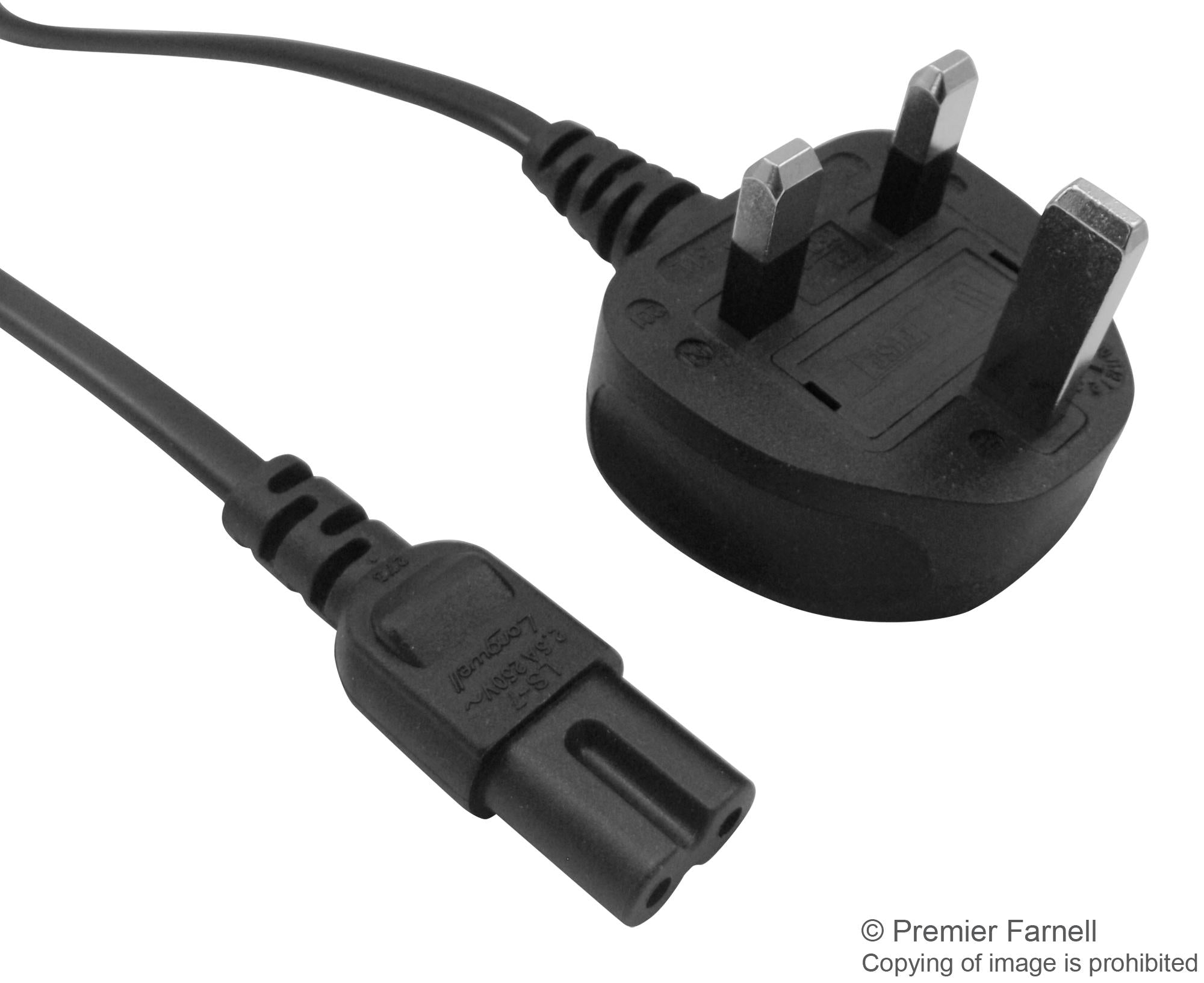 GW-85024 POWER CORD, UK PLUG-IEC C7, 3M MULTICOMP PRO