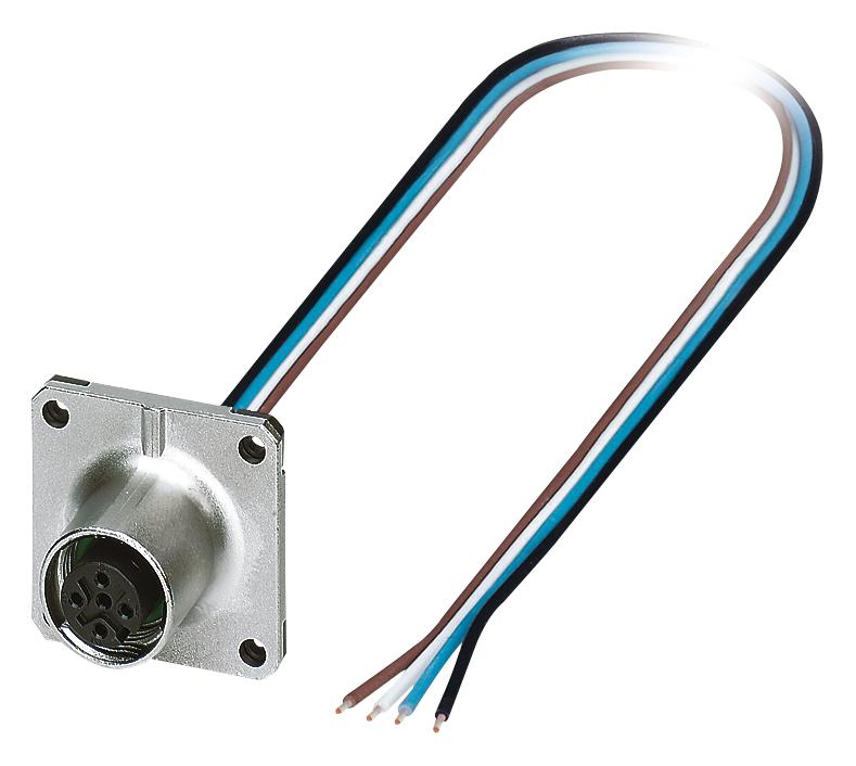 SACC-SQ-M12FS-4CON-25F/0,5 SENSOR CORD, 4P, M12 RCPT-FREE END, 0.5M PHOENIX CONTACT
