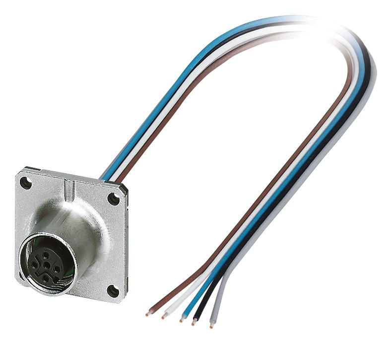 SACC-SQ-M12FS-5CON-25F/0,5 SENSOR CORD, 5P, M12 RCPT-FREE END, 0.5M PHOENIX CONTACT