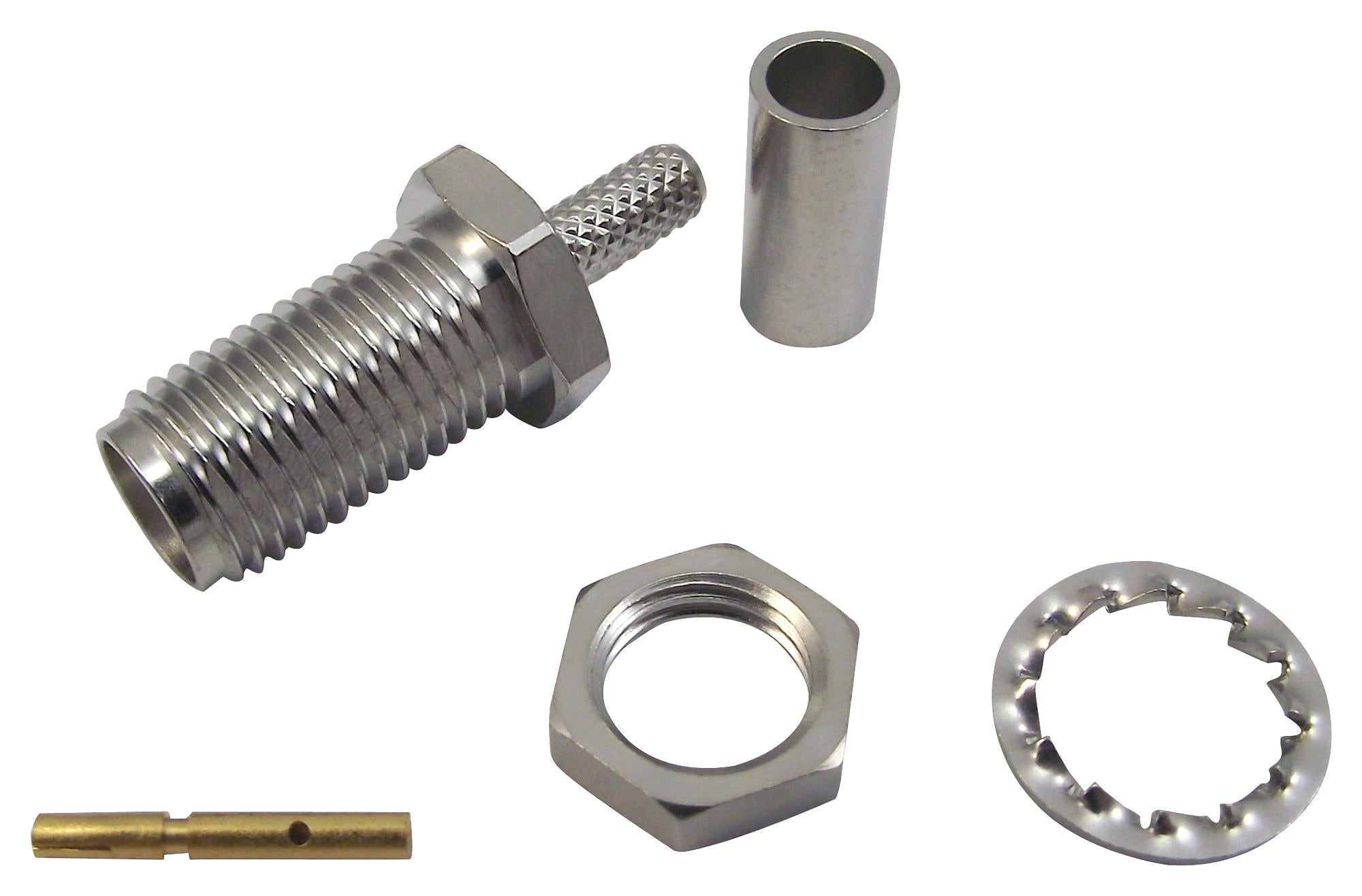 R124313120W RF COAX, SMA, STR BULKHEAD JACK, CABLE RADIALL