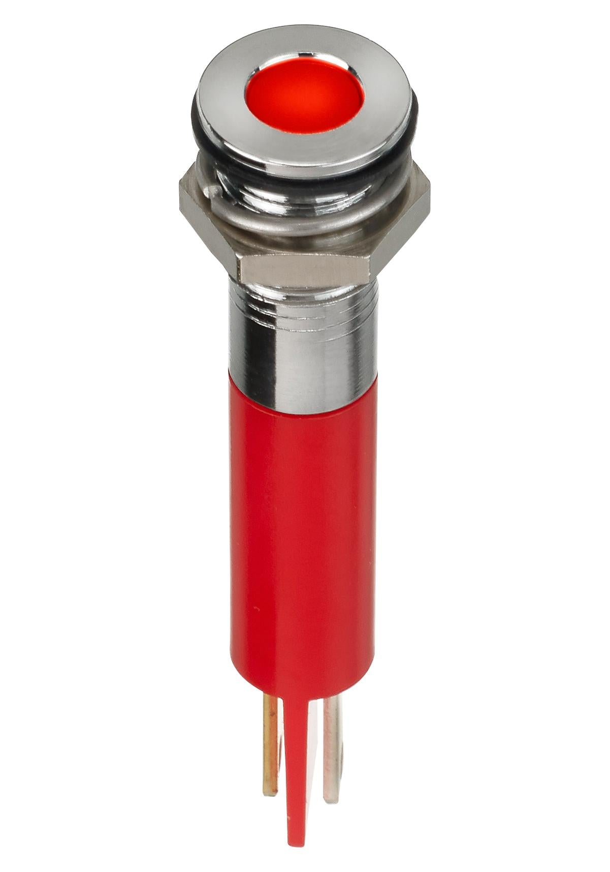 Q8F1CXXHR220E LED INDICATOR, PANEL, 8MM, RED, 220VAC APEM