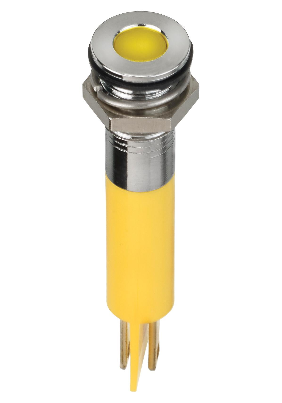 Q8F1CXXHY110E LED INDICATOR, PANEL, 8MM, YELLOW, 110V APEM