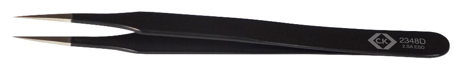 T2348D ESD TWEEZER, FINE/SHARP TIP, 120MM CK TOOLS