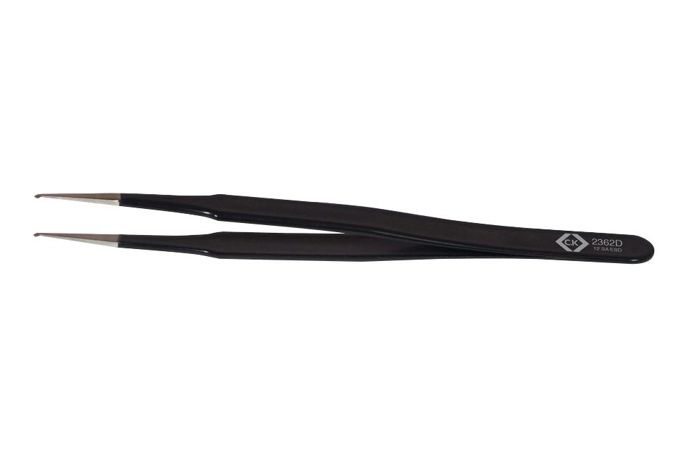 T2362D ESD TWEEZER, 45 DEG TIP, 120MM CK TOOLS
