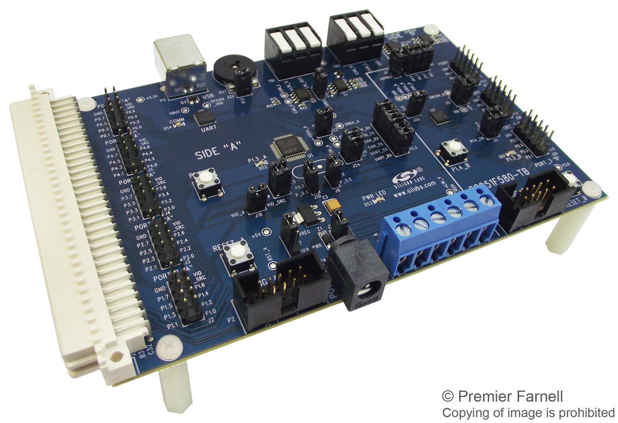 C8051F580DK DEV BRD, C8051F580/582 MIXED SIGNAL MCU SILICON LABS