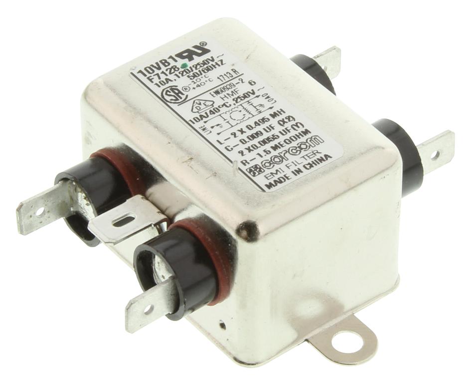 20VB1 POWER LINE FILTER, EMI/RFI, 20A, 700UA CORCOM - TE CONNECTIVITY