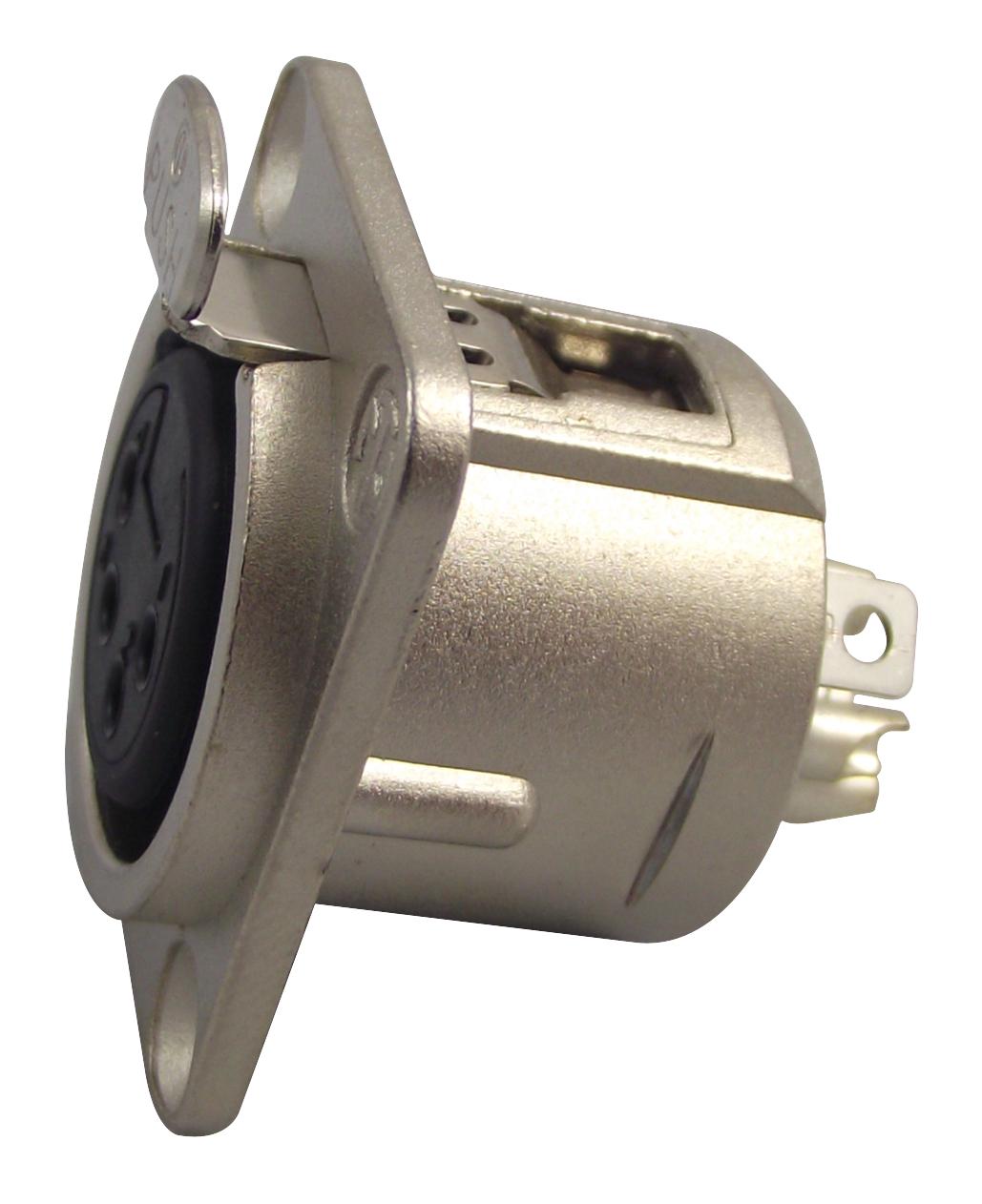 NC4FDL1 SOCKET, XLR, PANEL, UNIFIED, 4POLE NEUTRIK