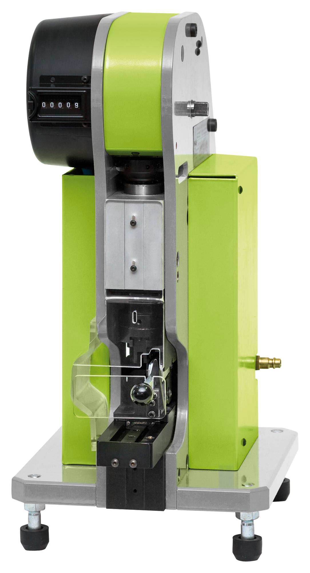 636 025-5 TABLETOP CRIMP MACHINE, W/ SLIDING TRAY RENNSTEIG