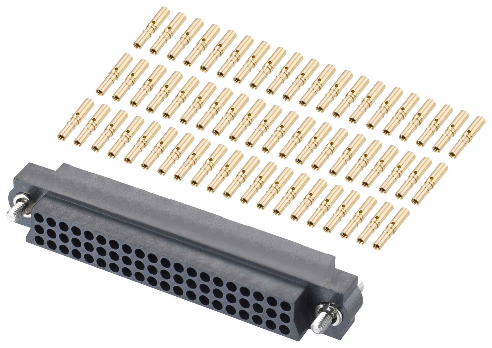 M83-LFD1F2N60-0000-000 CONNECTOR, RECEPTACLE, 60POS, 3ROW, 2MM HARWIN