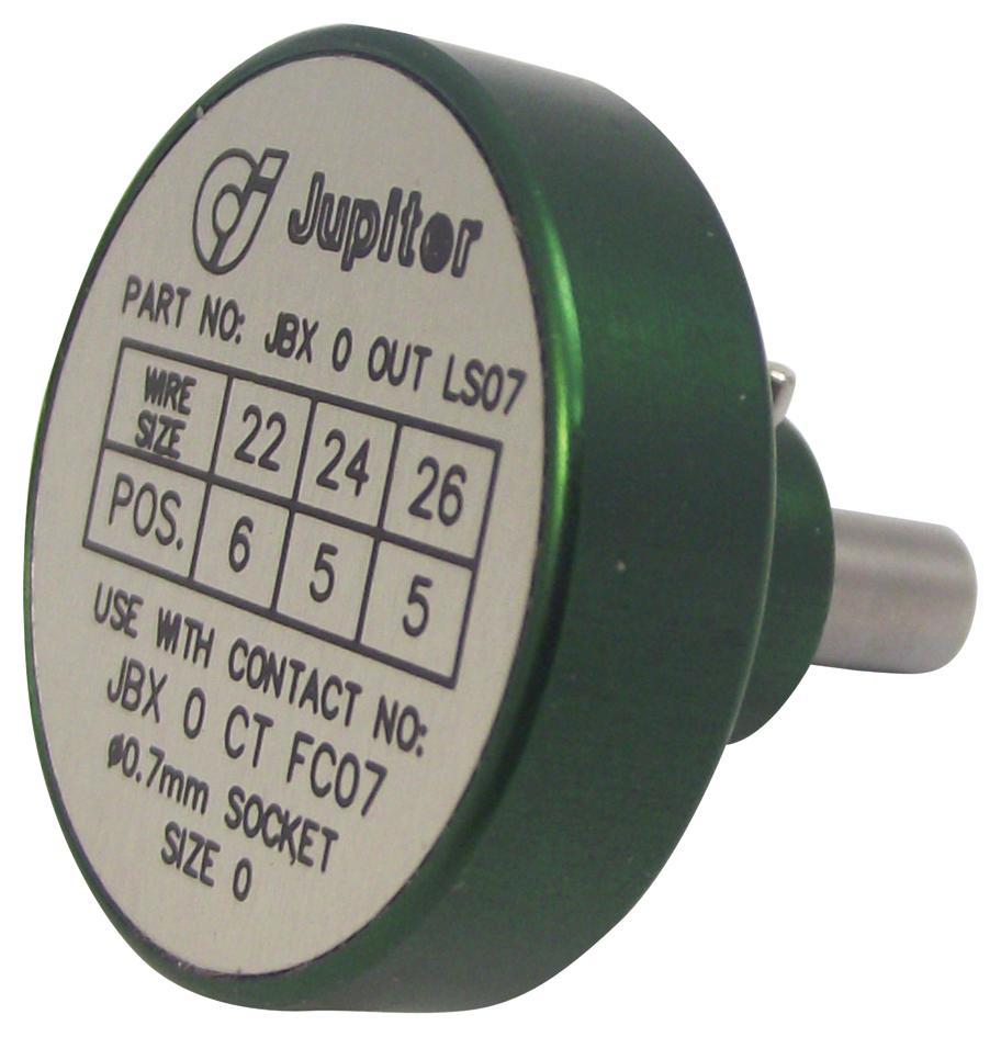 JBX0OUTLS07 CRIMP LOCATOR, 26-22AWG, SIZE 0, 0.7MM SOURIAU-SUNBANK / EATON