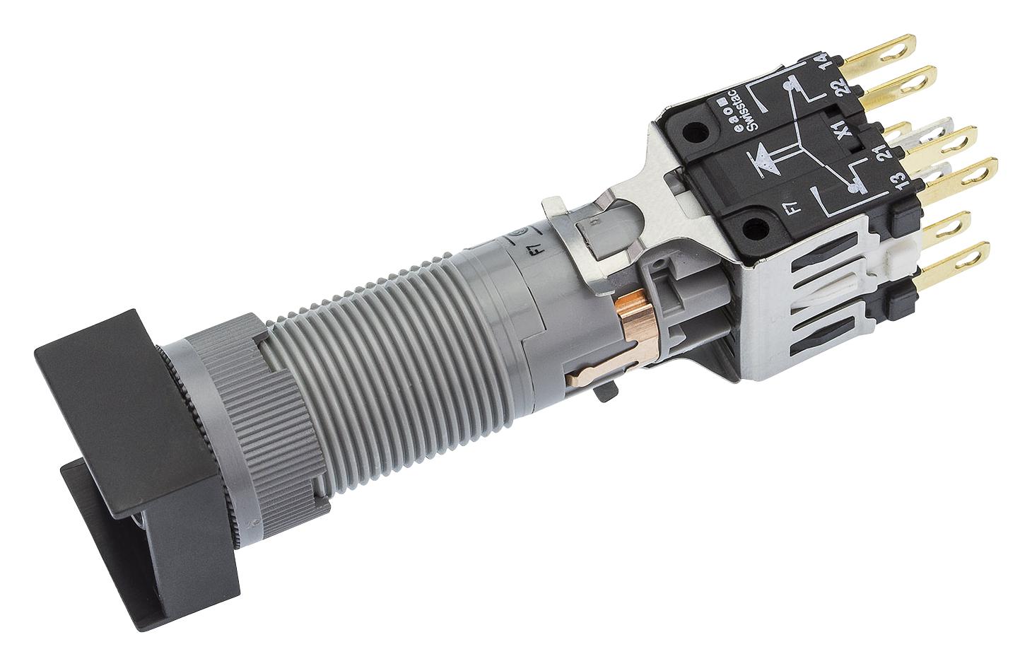 802F.000-00+200-4000-00 PUSH BUTTON SWITCH, 2NC/2NO, 250VAC, 5A EAO