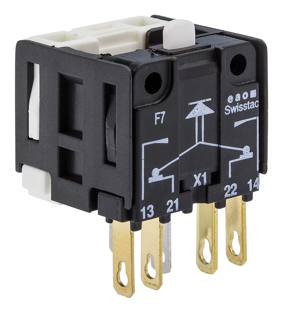 601F0000-00 CONTACT BLOCK 1NO 1NC BLACK ELEMENTS EAO