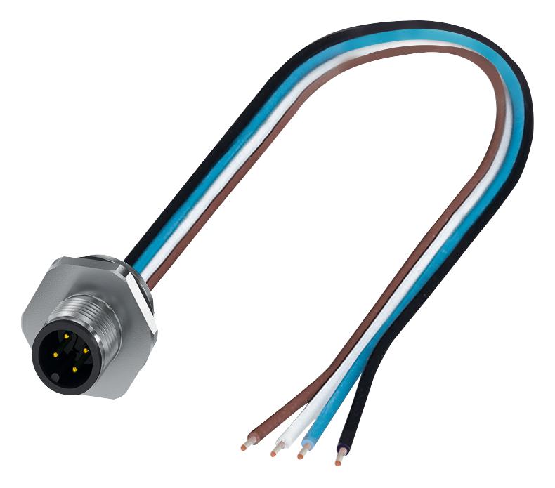 1411577 SENSOR CORD, 4P, PLUG-FREE END, 0.5M PHOENIX CONTACT