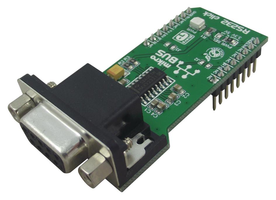 MIKROE-1582 ADD-ON BOARD, RS232 CLICK MIKROELEKTRONIKA