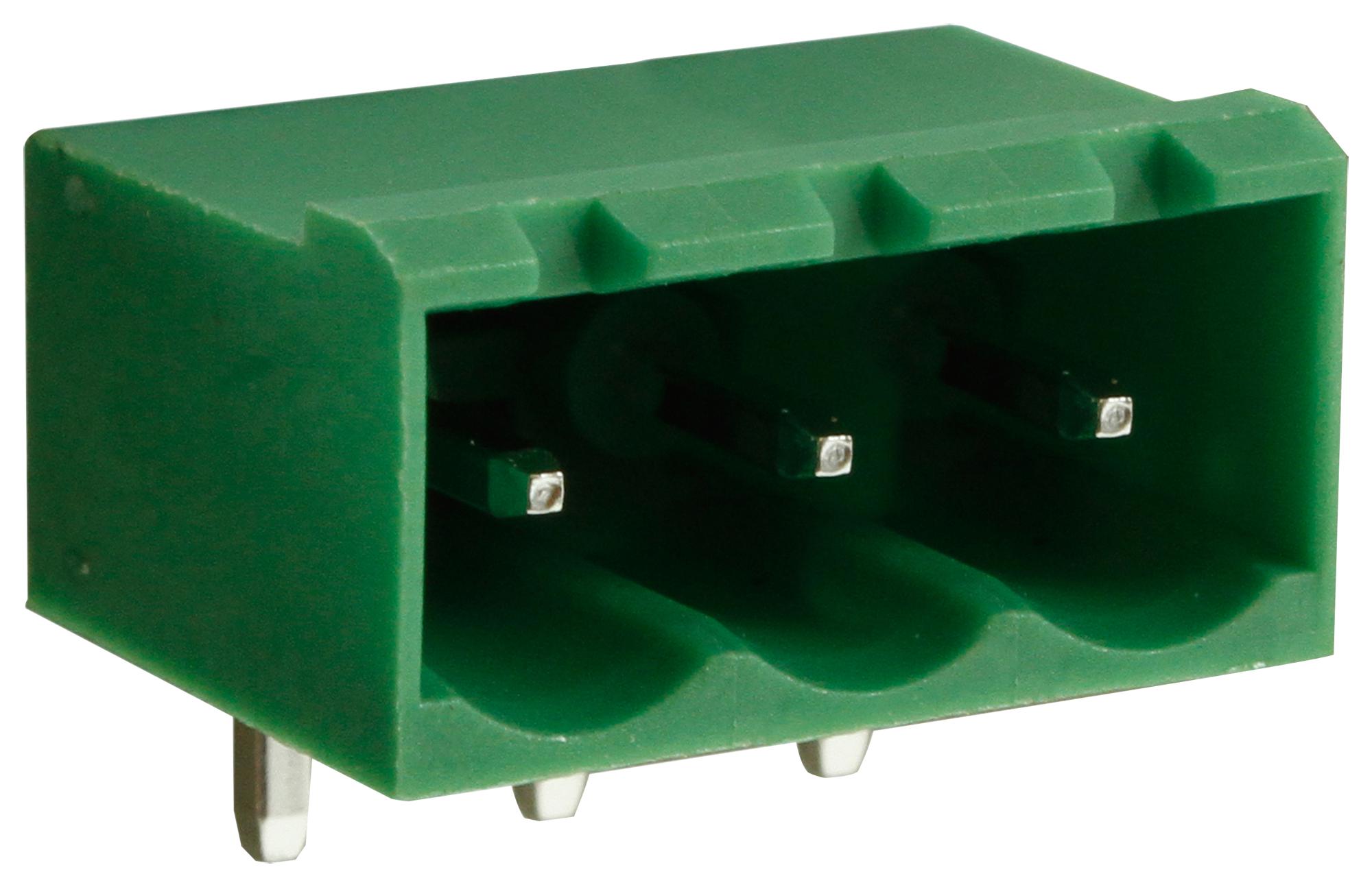 CTBP9358/3 TERMINAL BLOCK, HEADER, 3POS, R/A, TH CAMDENBOSS